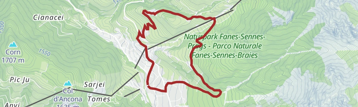 Route map: MTB Val-Costa-Tour